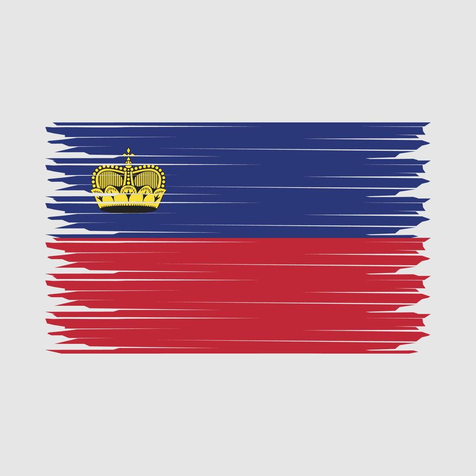 Liechtenstein vlag illustratie vector