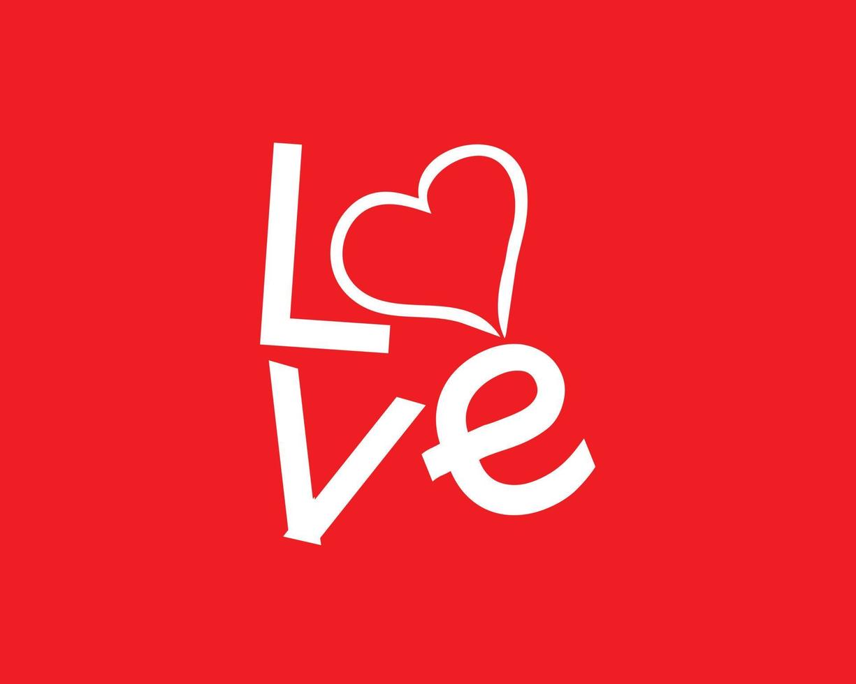 liefde brief logo in rood achtergrond vector eps geïsoleerd, het beste gebruikt voor Valentijn illustratie, ontwerp sticker, groet kaart.