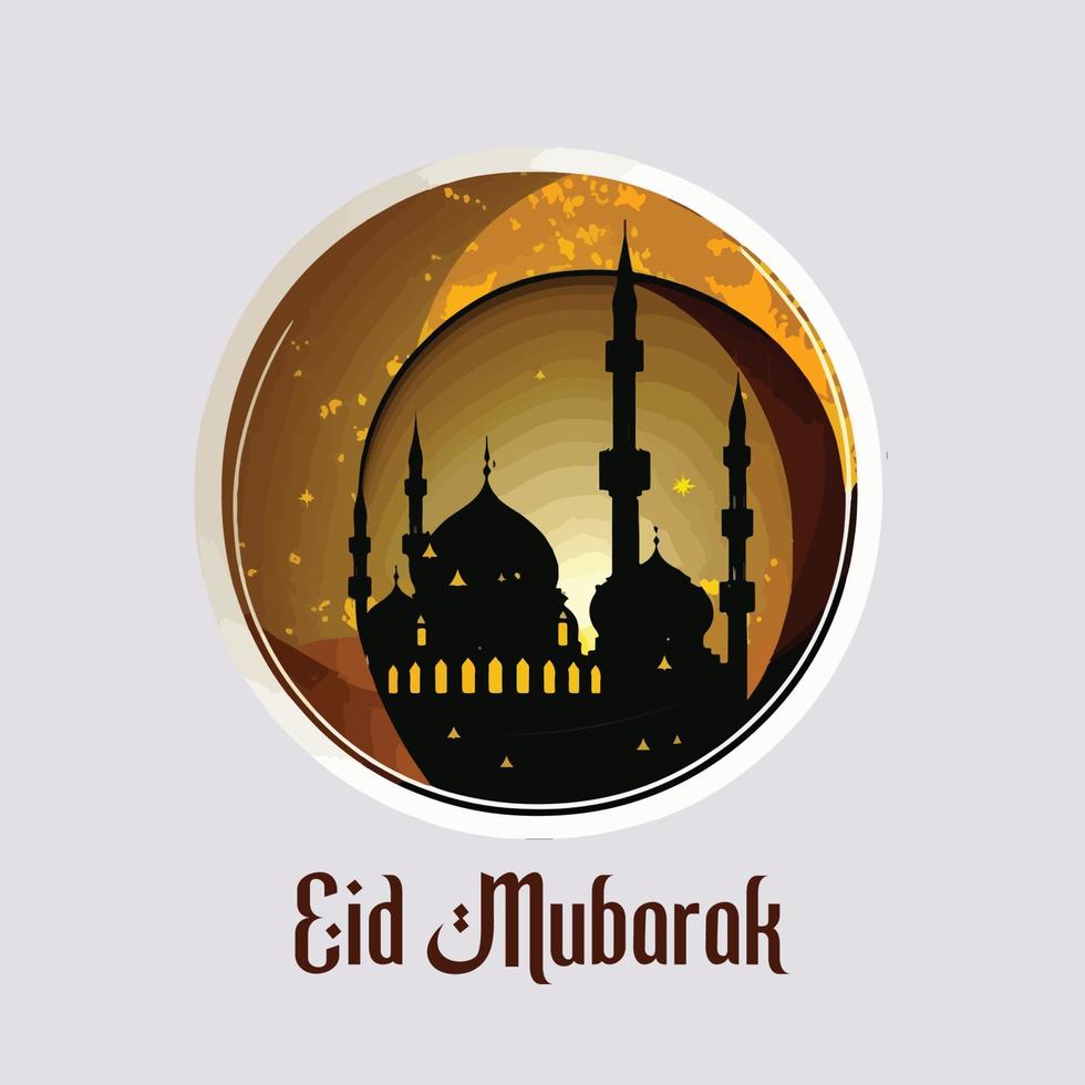 eid mubarak Islamitisch vol kleur ontwerp vector