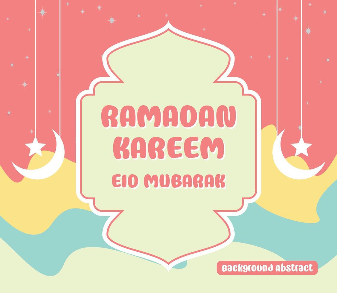 bewerkbare Ramadan uitverkoop poster Sjablonen. met maan en ster ornamenten. ontwerp voor sociaal media en web. vector illustratie
