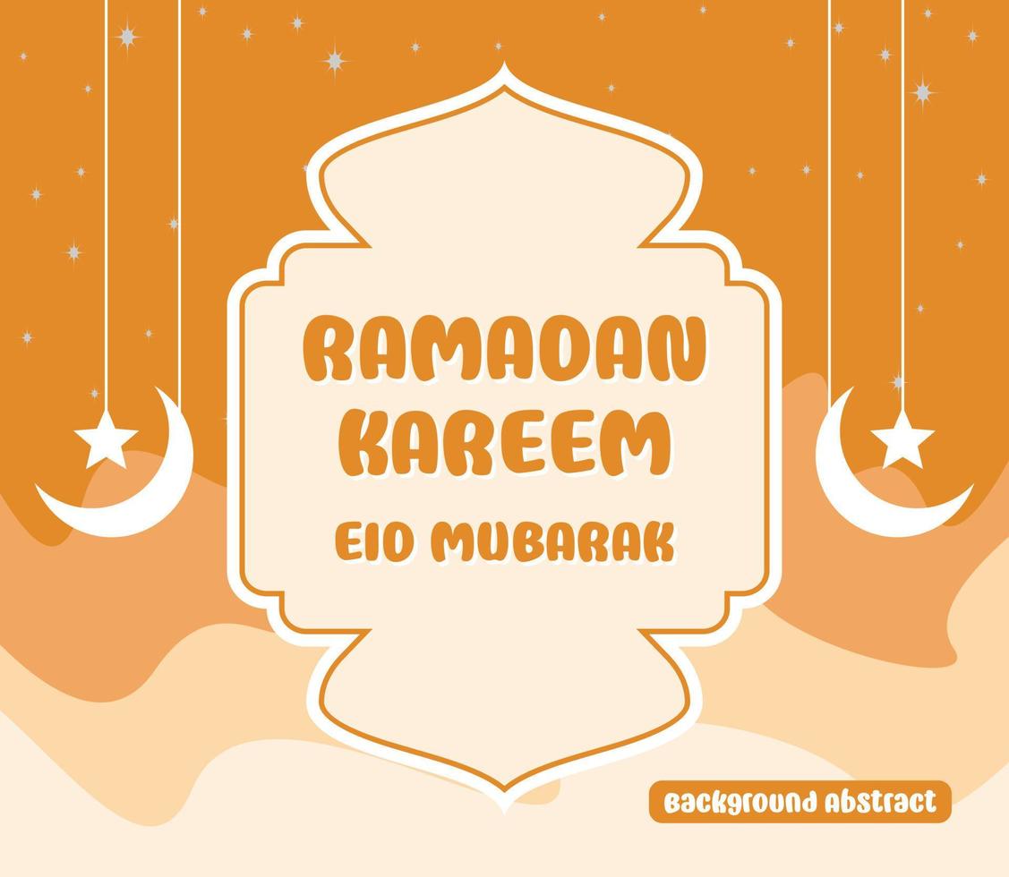 bewerkbare Ramadan uitverkoop poster Sjablonen. met maan en ster ornamenten. ontwerp voor sociaal media en web. vector illustratie