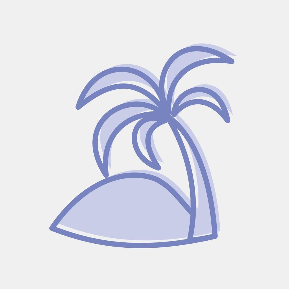 icoon datum palm. Islamitisch elementen van ramadan, eid al fitr, eid al adha. pictogrammen in twee toon stijl. mooi zo voor afdrukken, affiches, logo, decoratie, groet kaart, enz. vector