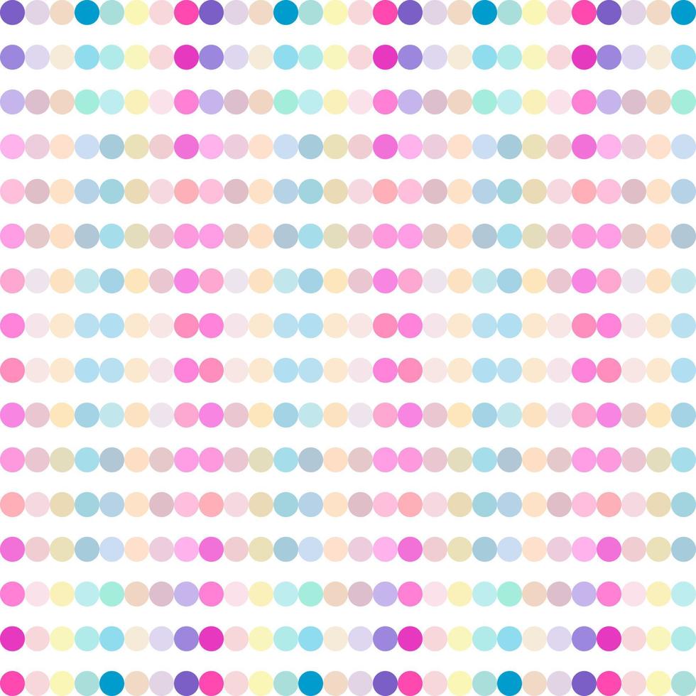 schoonheid pastel regenboog paars blauw helling polka punt cirkel willekeurig abstract decoratie naadloos patroon Aan wit achtergrond vector