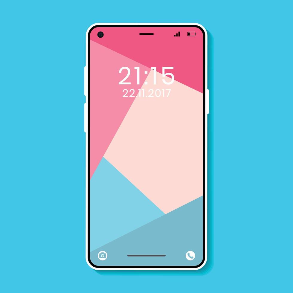 telefoon vector mockup vrij downloaden