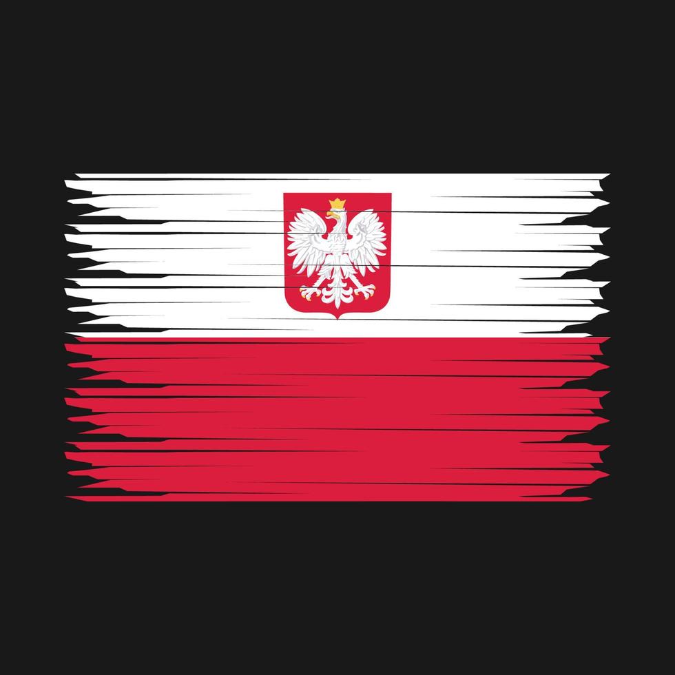 vlag van polen illustratie vector