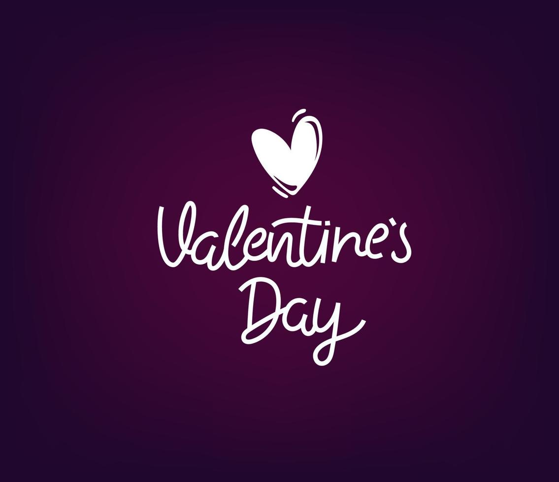 vallentines dag vector logo ontwerp