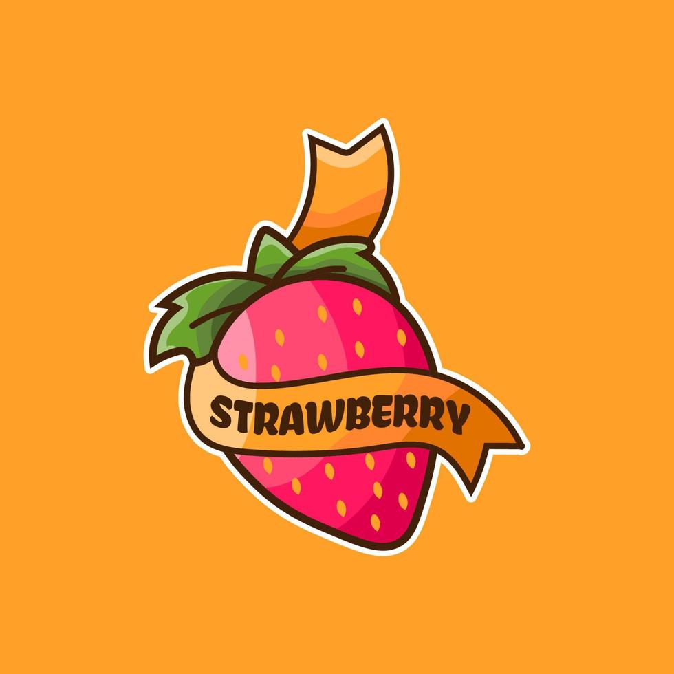 aardbei fruit illustratie vector