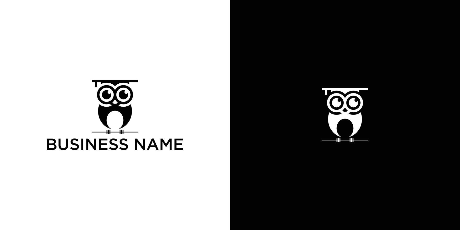 slim uil logo kan worden gebruik voor icoon, teken, logo en enz vector