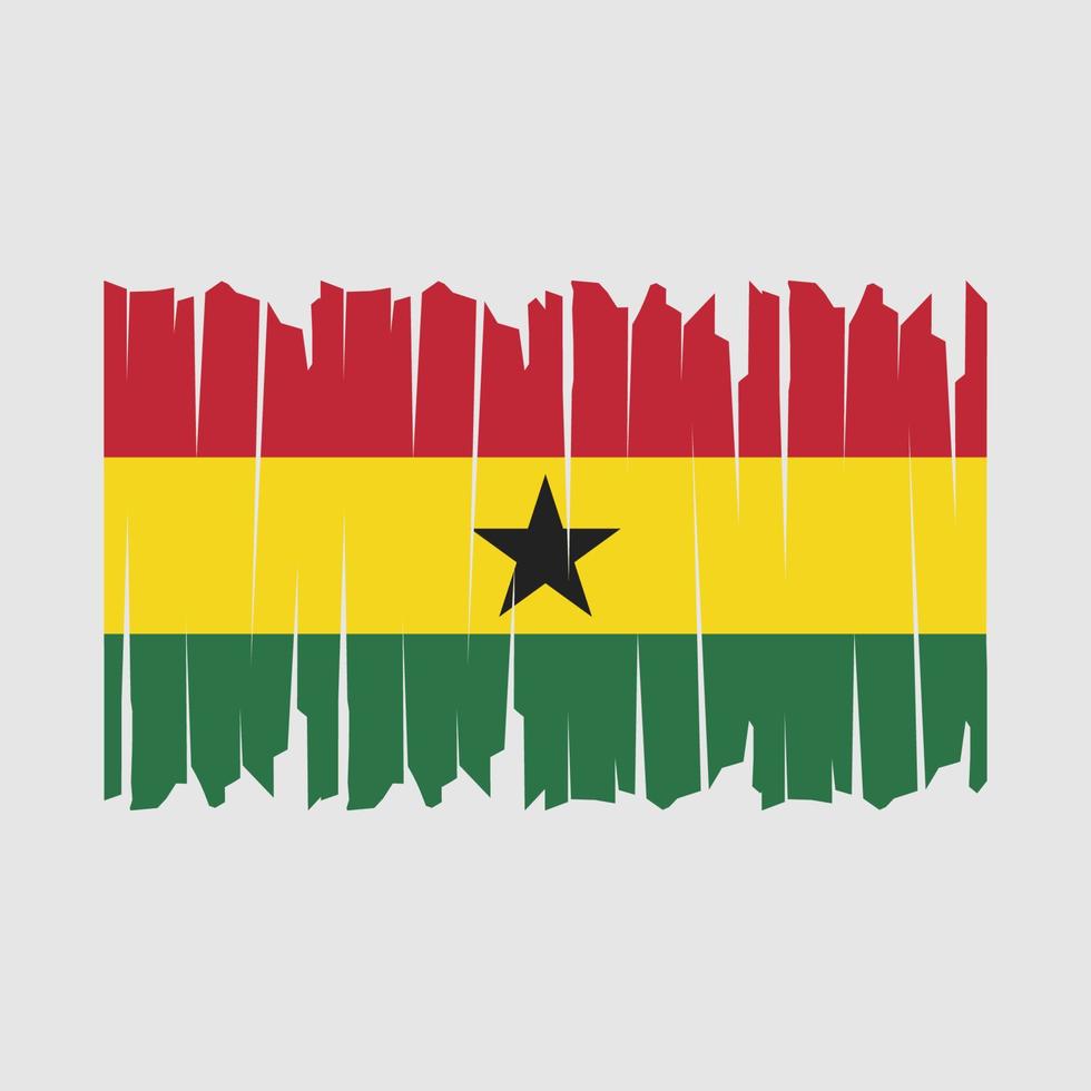 ghana vlag borstel vector