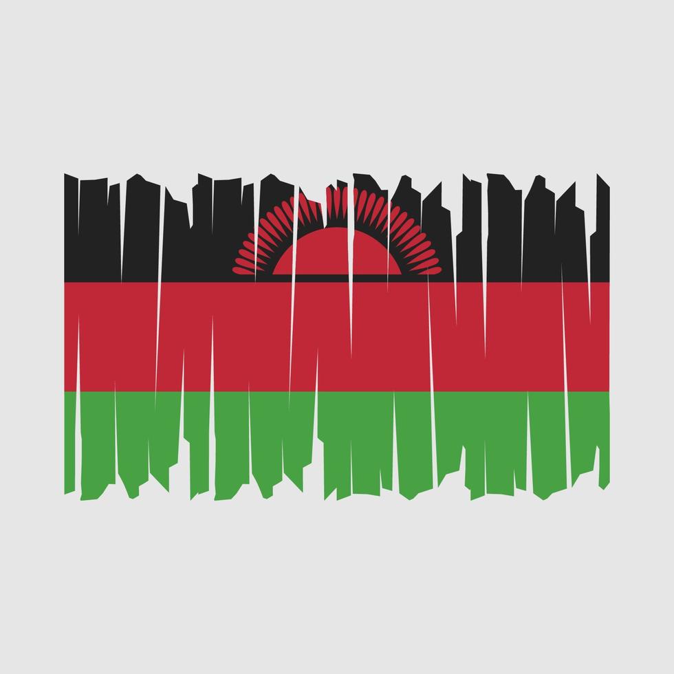 vlagborstel van malawi vector