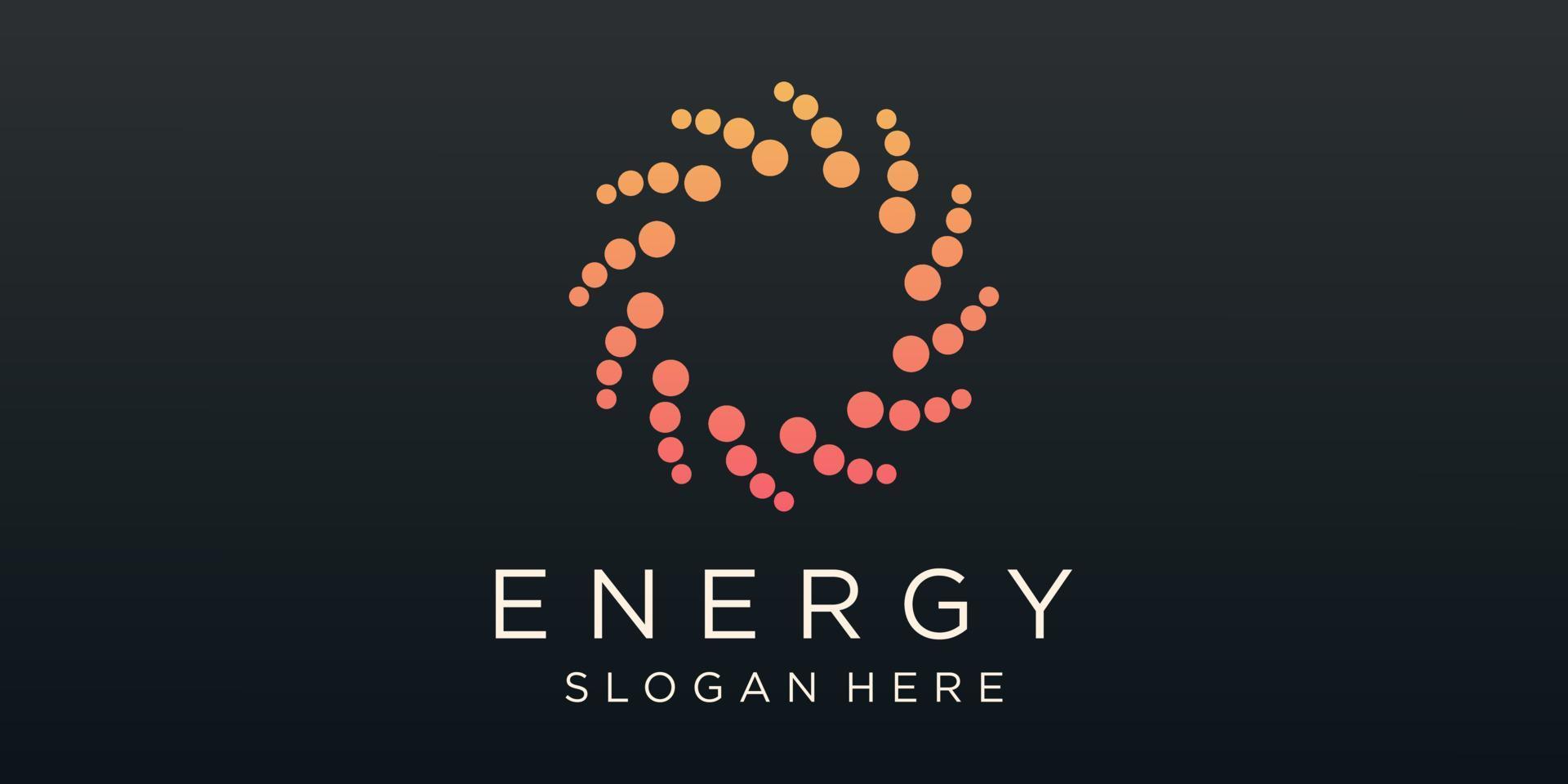 energie logo ontwerpen vector, zonne- zon macht logo vector