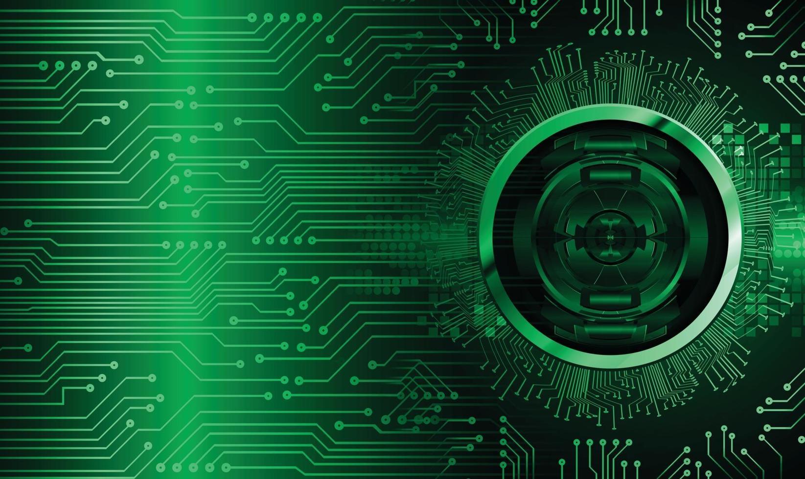 groene cyber circuit toekomstige technologie concept achtergrond vector