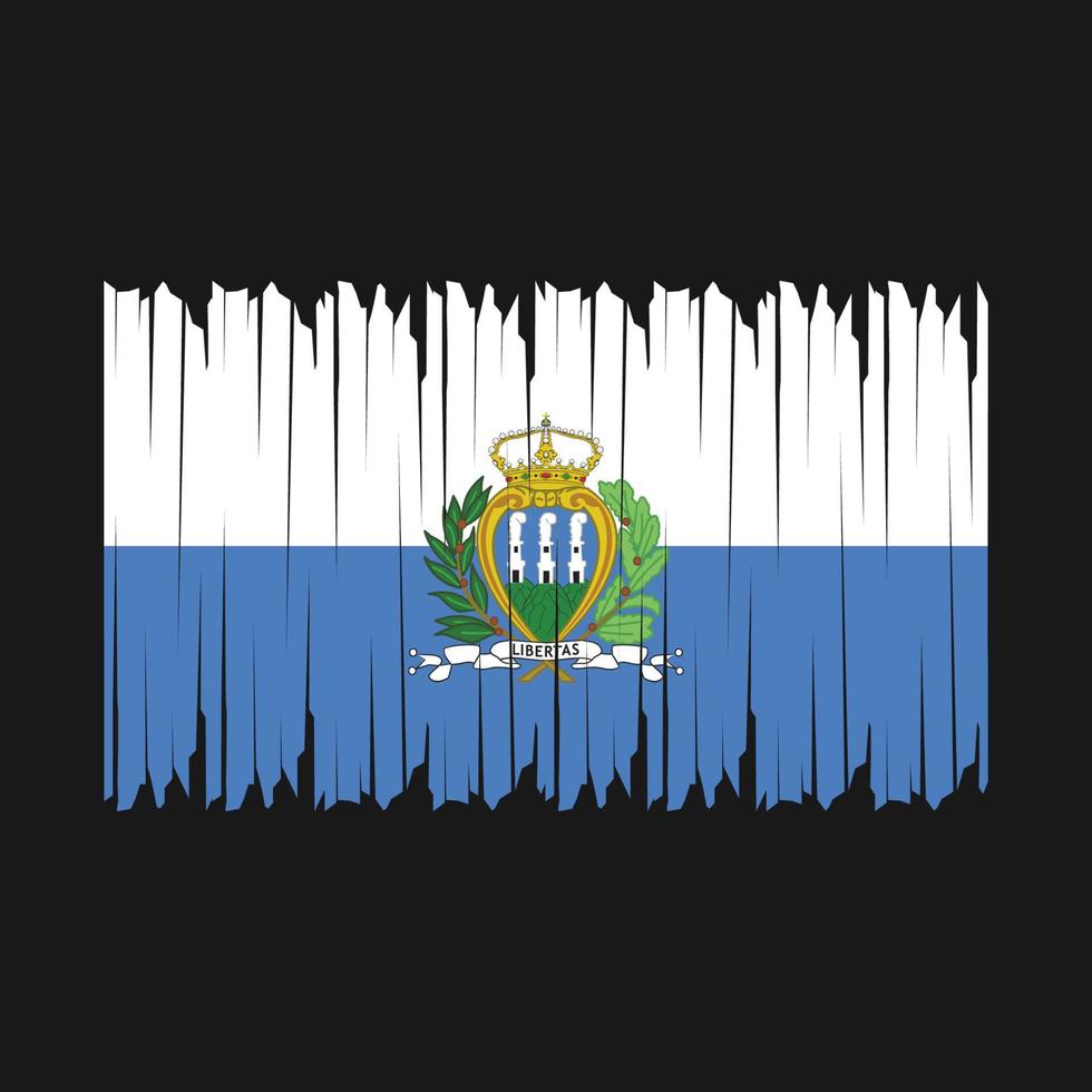 san marino vlagborstel vector