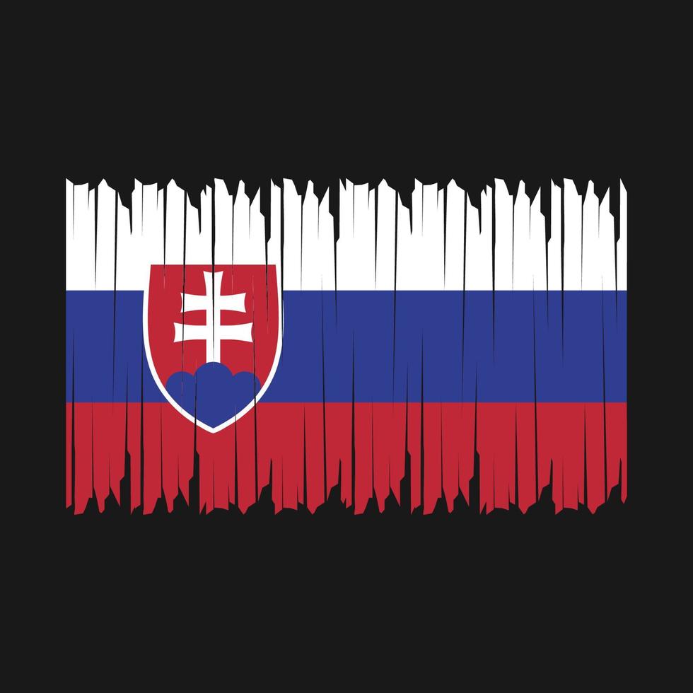 slowakije vlag borstel vector