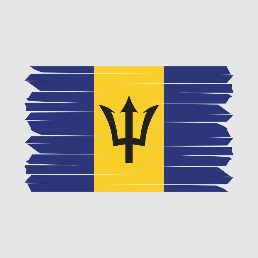 vlagborstel van barbados vector