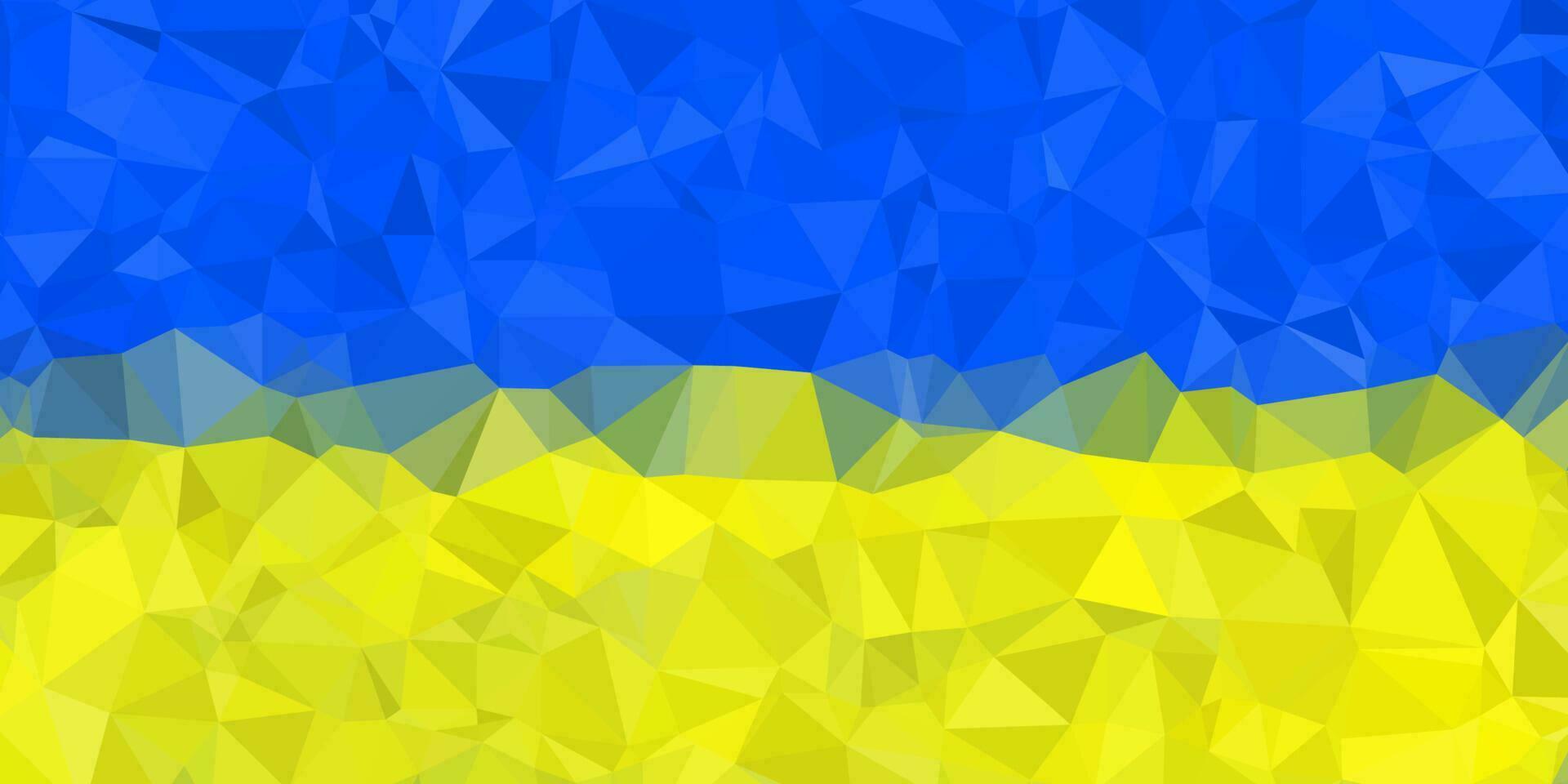 abstract Oekraïne achtergrond met driehoeken vector