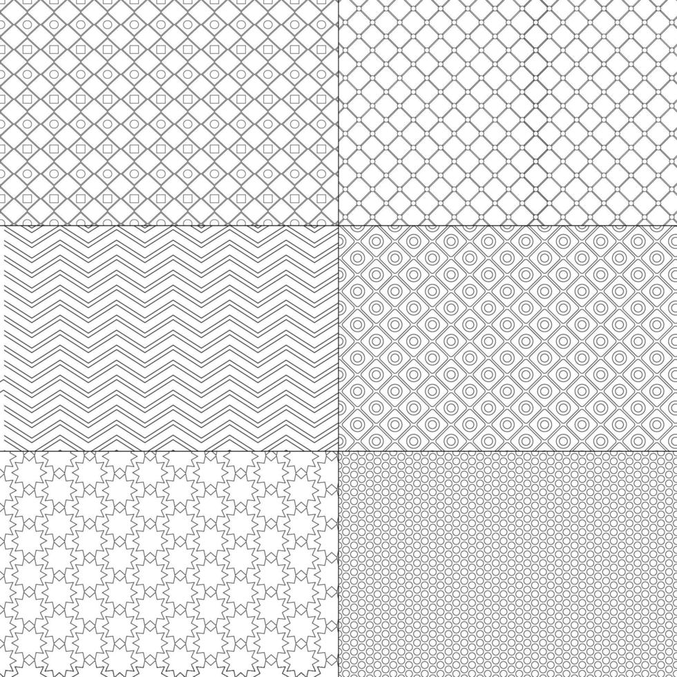 vector set van minimale patronen. geometrische lijn en vormen