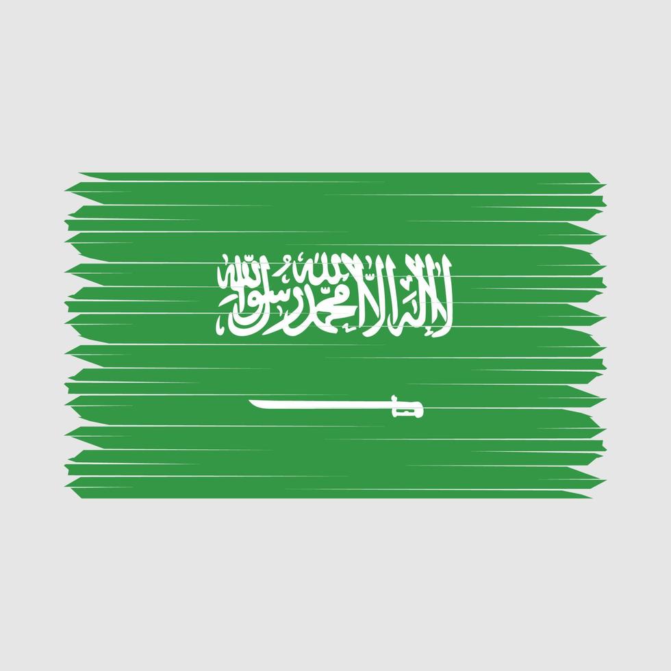 vlagborstel van saoedi-arabië vector
