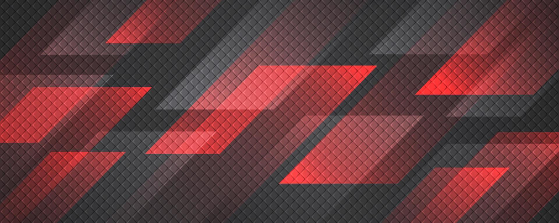 3d rood zwart techno abstract achtergrond overlappen laag Aan donker ruimte met lijnen effect decoratie. modern grafisch ontwerp element beweging stijl voor banier, folder, kaart, brochure omslag, of landen bladzijde vector