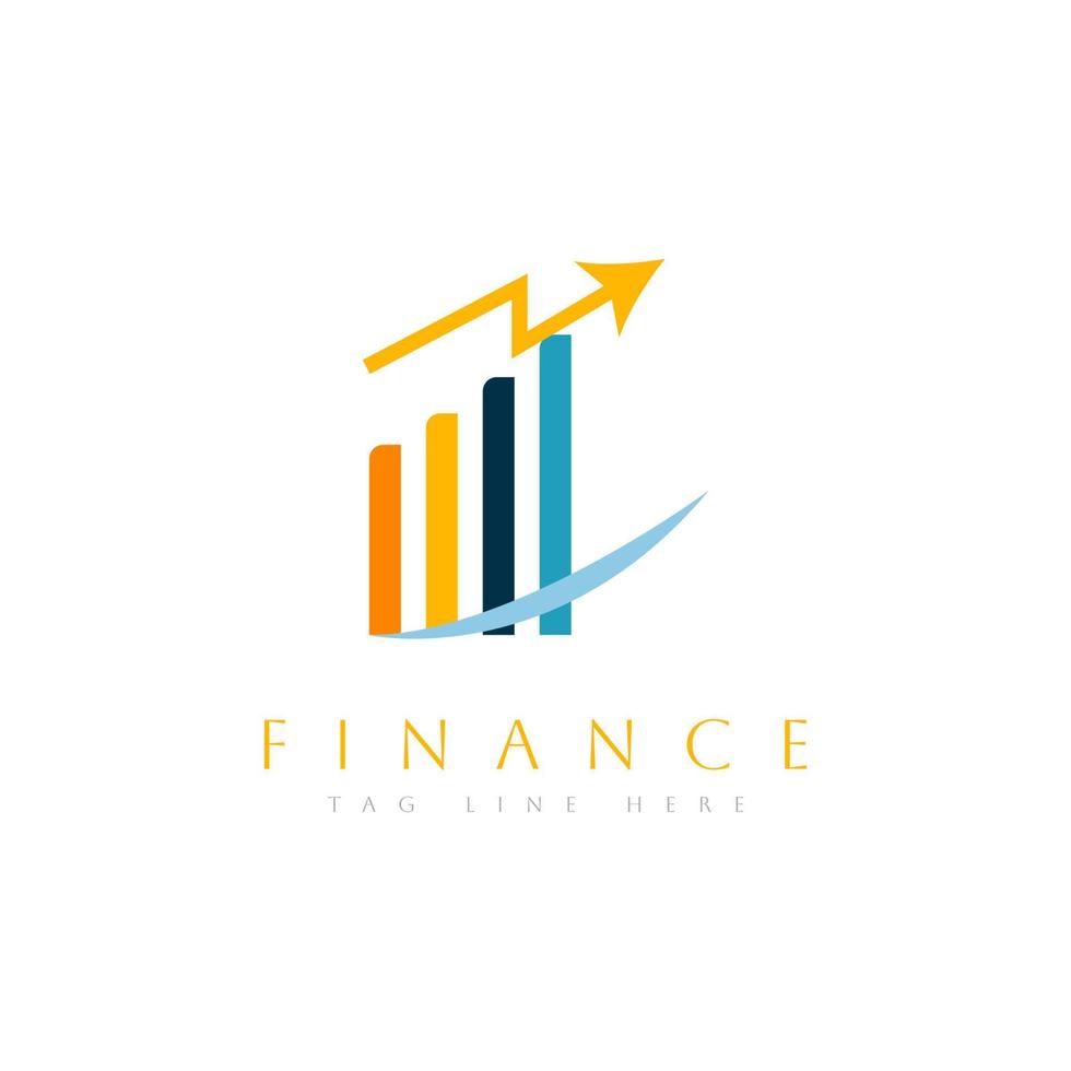 financiën en accounting logo ontwerp vector