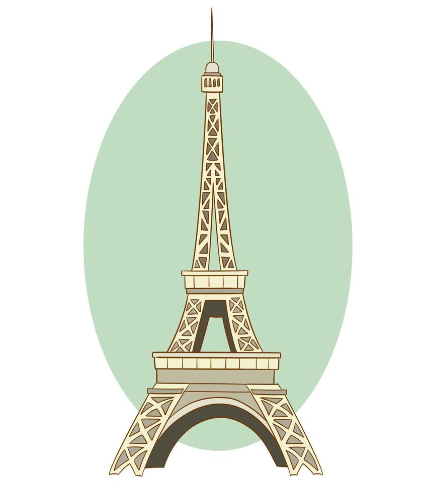 Parijs eiffel toren vector illustratie
