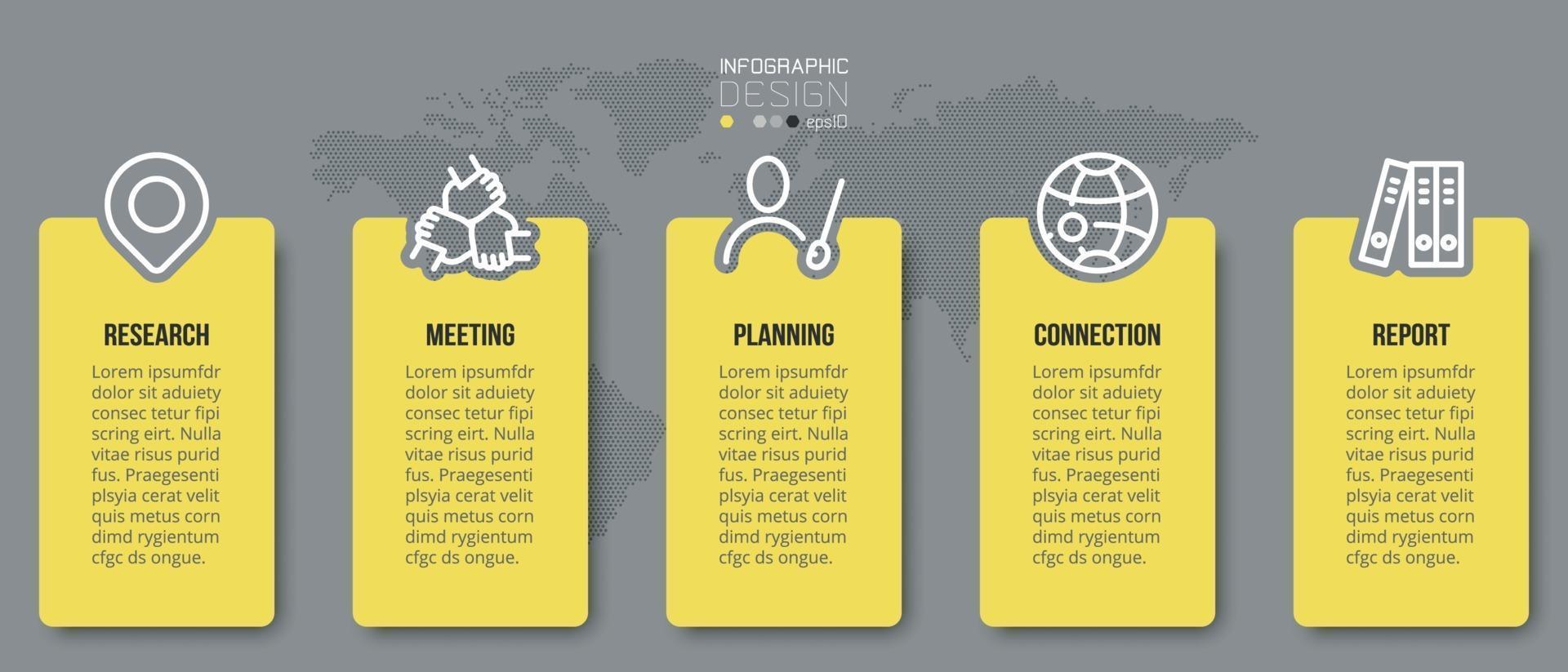 zakelijke of marketing infographic sjabloon. vector