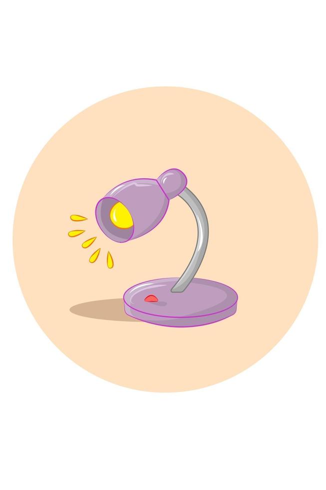 studie lamp vectorillustratie vector