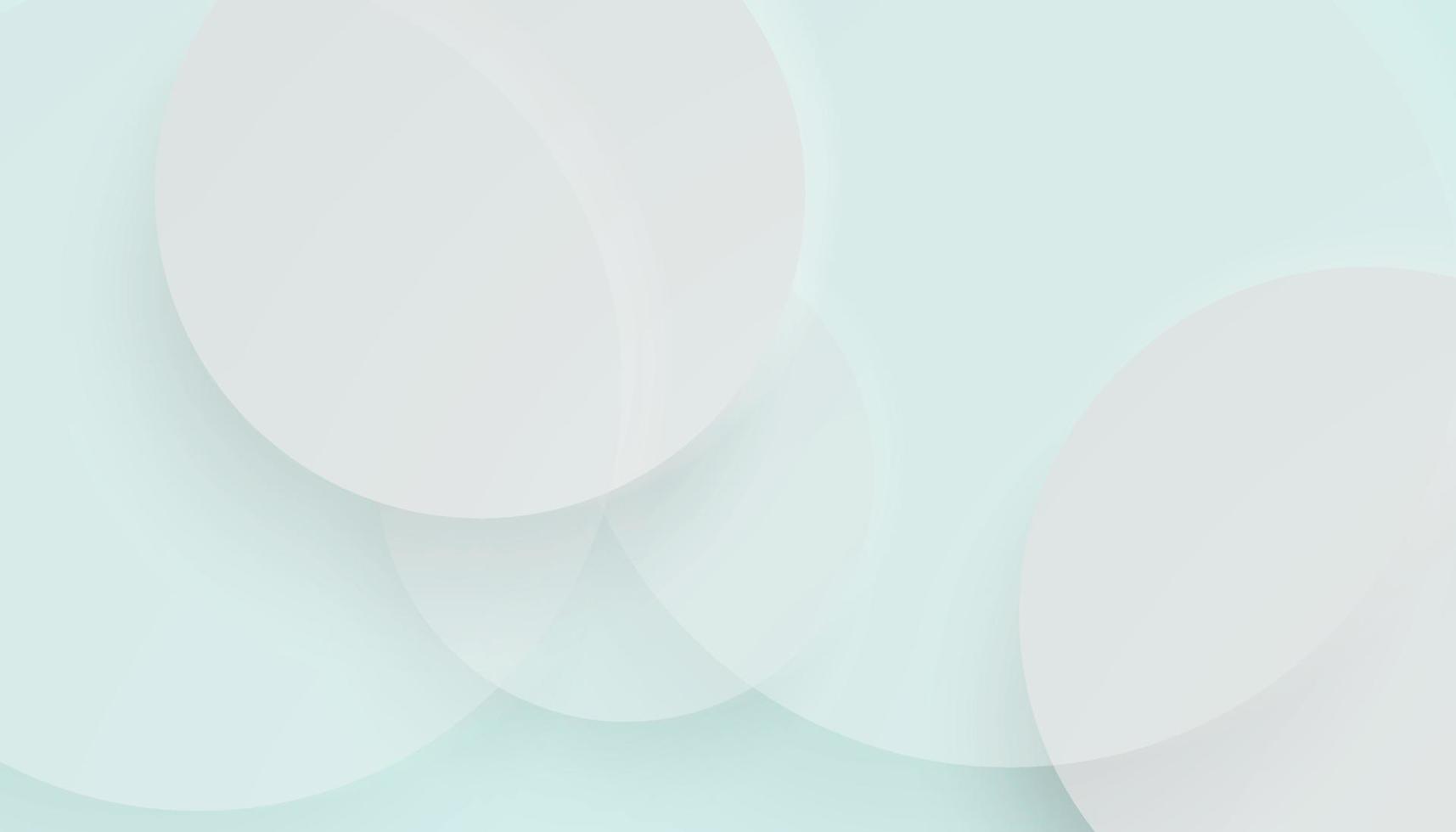 abstract wit en grijs overlappen cirkels achtergrond. 3d papier cirkel banier met laten vallen schaduwen. minimaal gemakkelijk ontwerp voor presentatie, folder, brochure, website, boek, enz vector