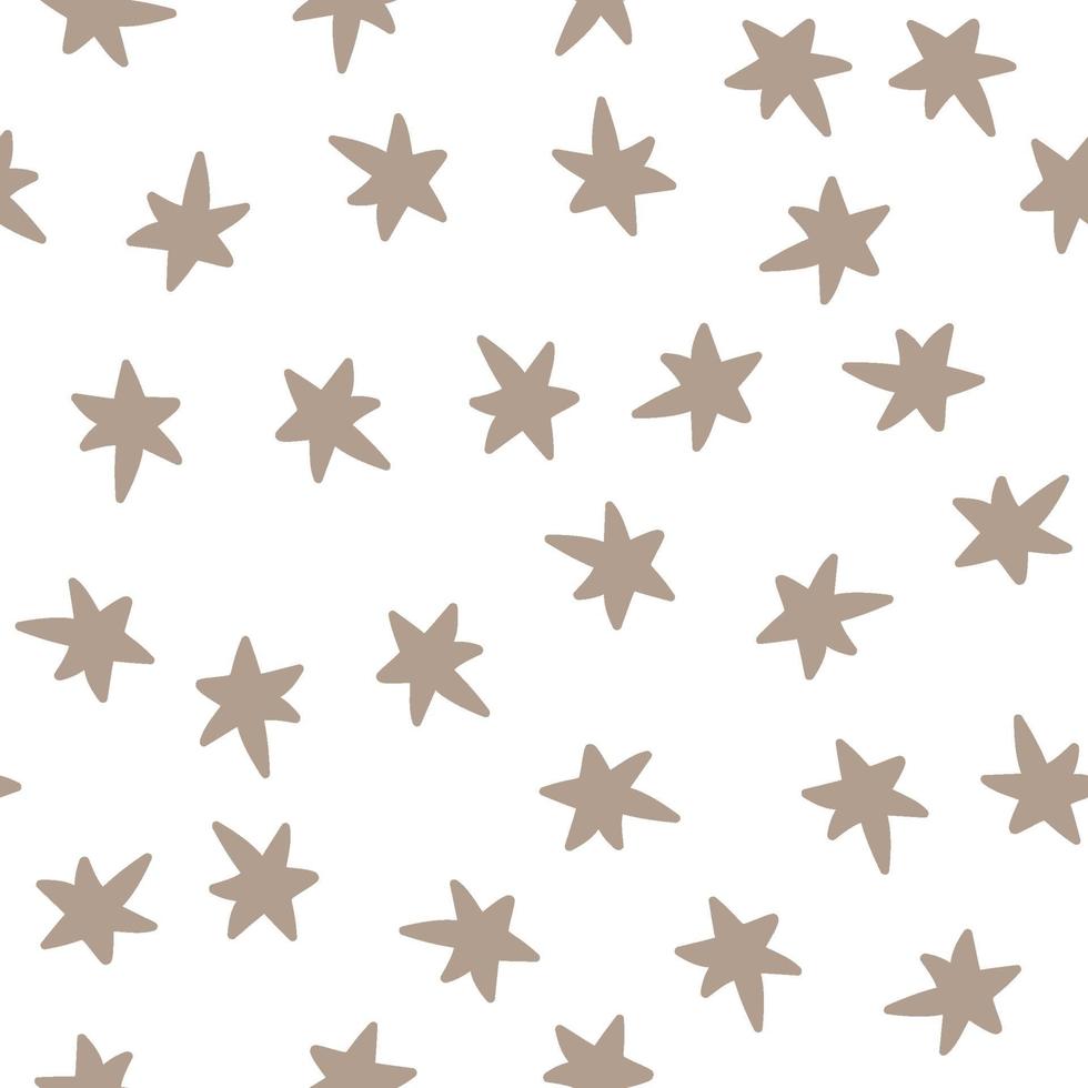 vector ster Skandinavische naadloze patroon retro achtergrond. chaotische elementen. abstracte geometrische vormtextuur. effect van lucht. ontwerpsjabloon voor behang, verpakking, stof, textiel illustratie
