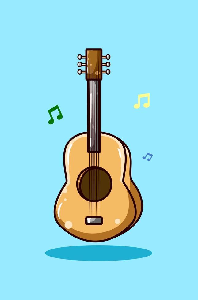 illustratie van gitaar vector