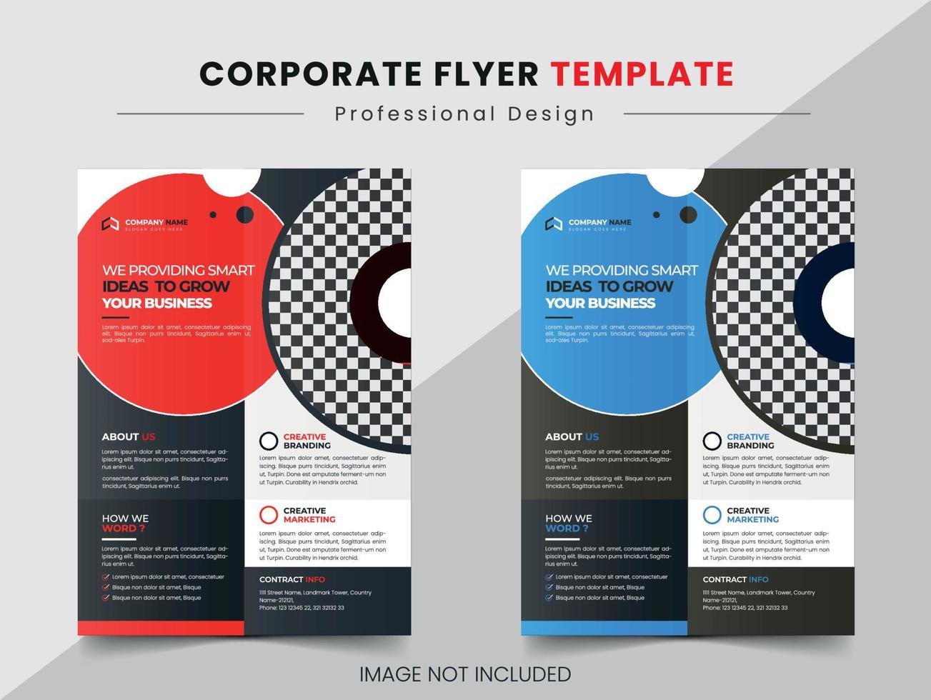 corporate flyer-sjabloon vector