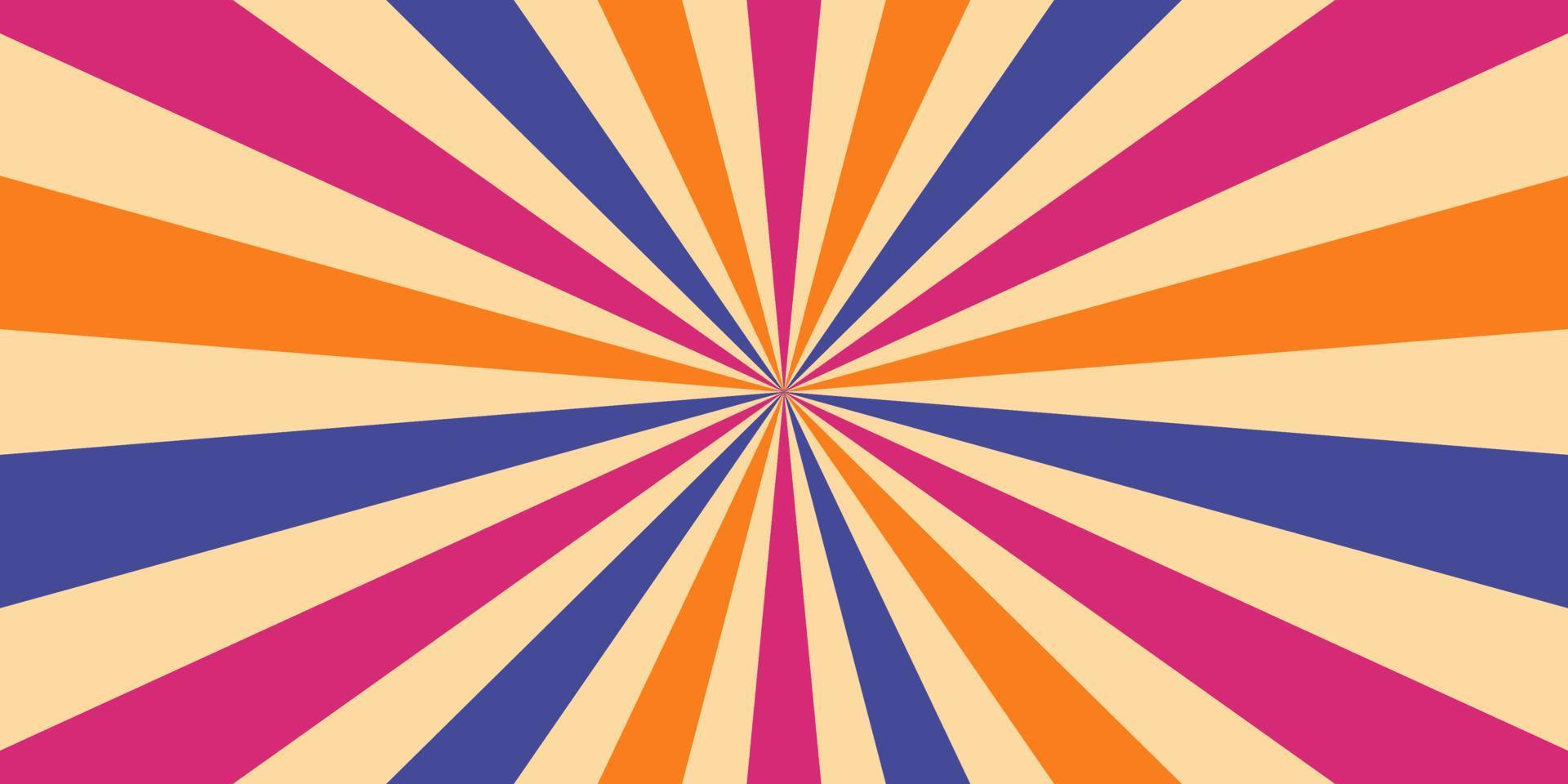 vol kleur starburst abstract achtergrond patroon met een mengen van Purper blauw en geel vector