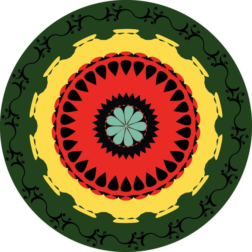 geometrische circulaire mandala vorm vector