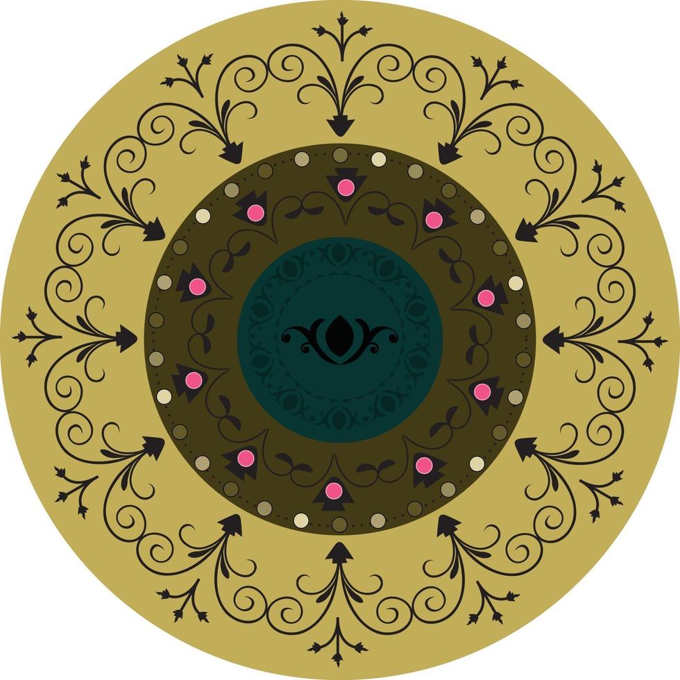 complexe geometrische circulaire mandala vector