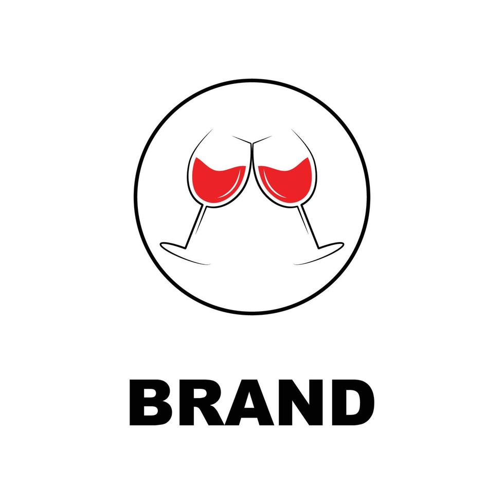 wijn, wijnmakerij logo of icoon, embleem, etiket voor menu ontwerp restaurant of cafe, belettering vector illustratie