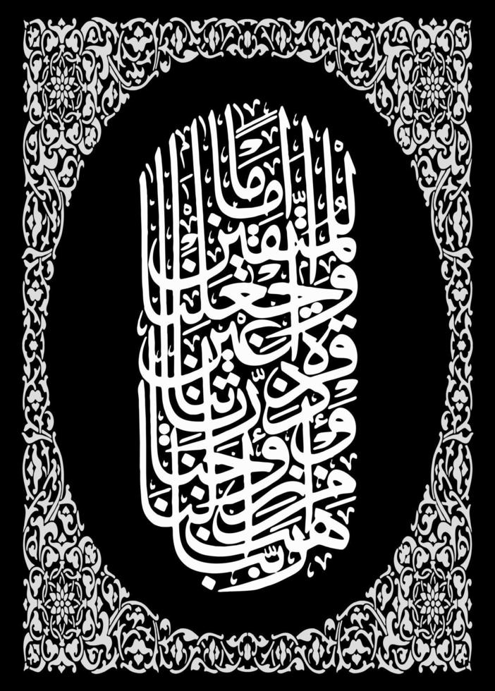 Arabisch schoonschrift sjabloon, betekenis voor allemaal uw ontwerp behoeften, spandoeken, stickers, Ramadan flyers, enz vector