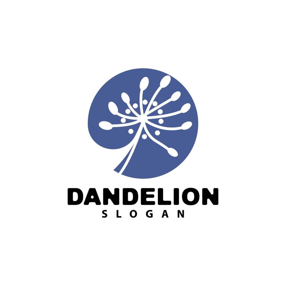 paardebloem bloem vector, bloem fabriek illustratie icoon, dendelion logo gemakkelijk ontwerp vector