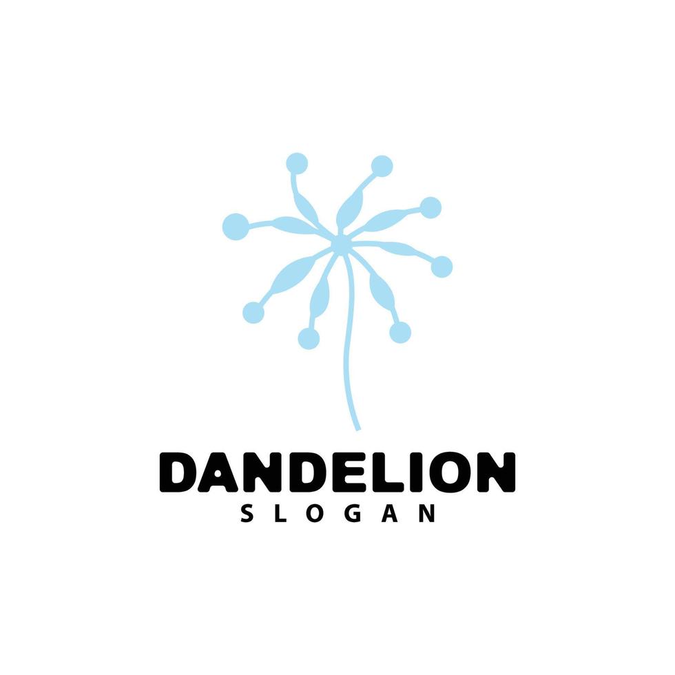 paardebloem bloem vector, bloem fabriek illustratie icoon, dendelion logo gemakkelijk ontwerp vector