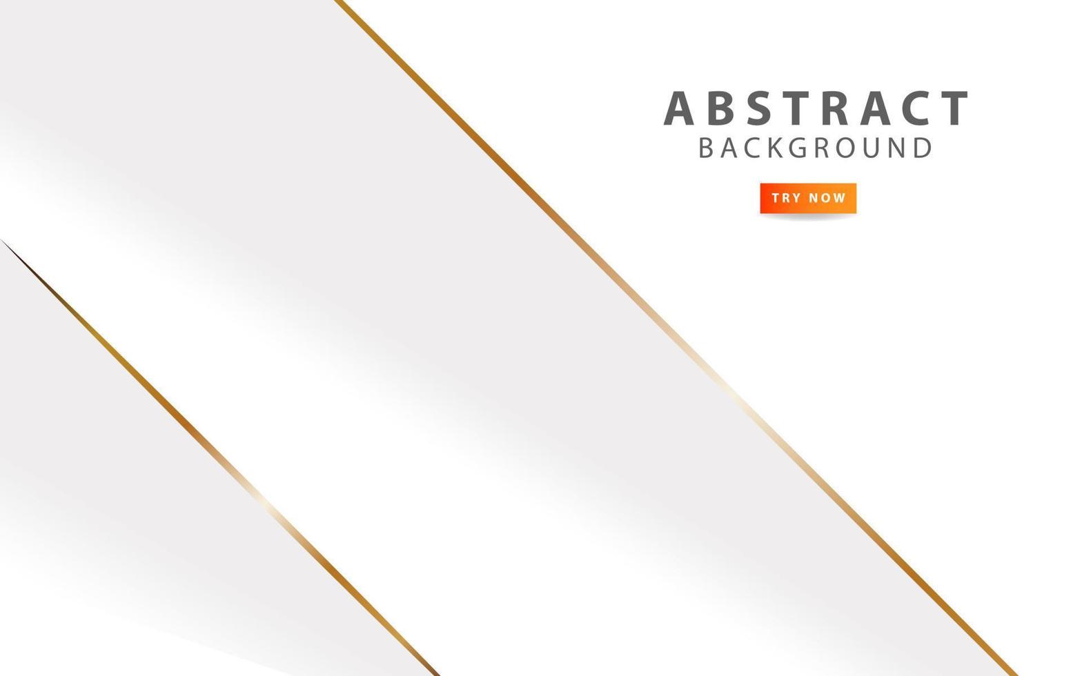 luxe wit abstract achtergrond banier met gouden lijn vector