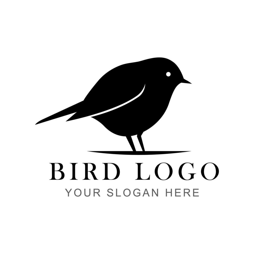 vogel silhouet logo vector