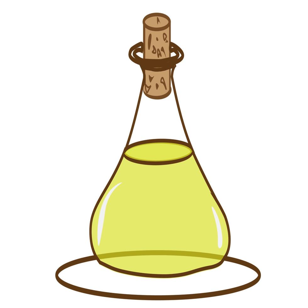 olijven bessen Aan een Afdeling en olijf- olie in flessen. vector