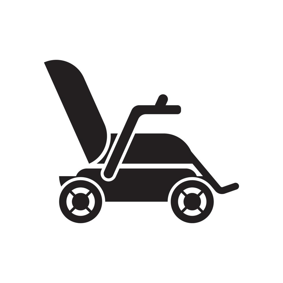 gemakkelijk rolstoel symbool pictogram, illustratie ontwerp sjabloon. vector