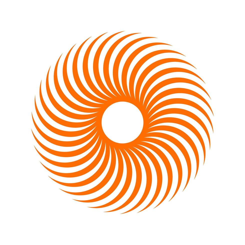 oranje kleur meetkundig logo symbool vector