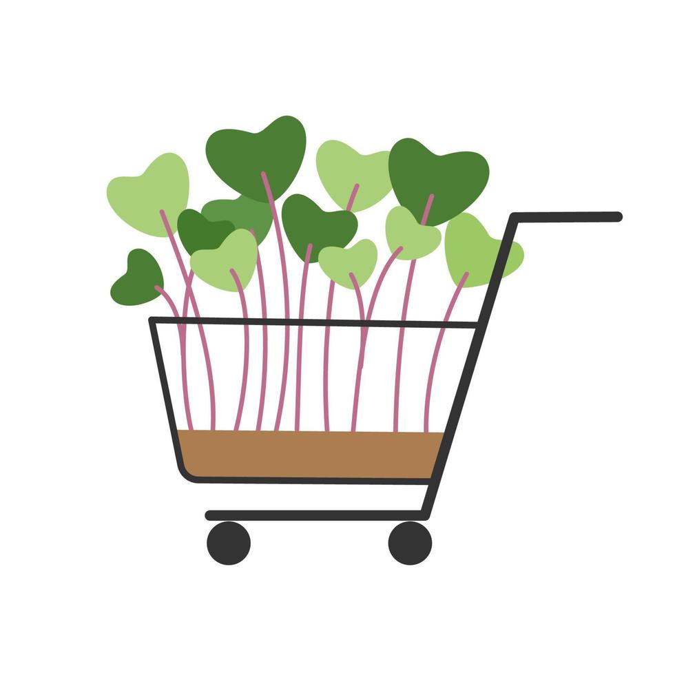 vector illustraties van microgreens pictogrammen geïsoleerd Aan wit achtergrond. decoratief element voor uw ontwerp.