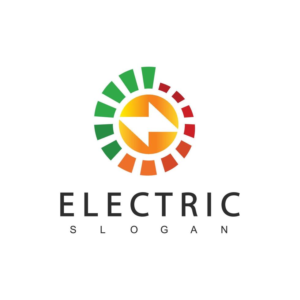 elektrisch logo energie icoon vector