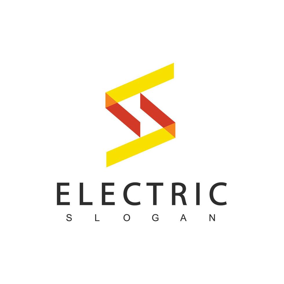 elektrisch logo energie icoon vector