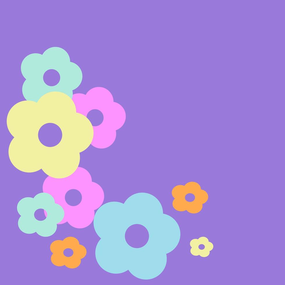 schattig minimalistische bloemen patroon veelkleurig helder achtergrond schattig minimalistische bloemen patroon veelkleurig helder achtergrond vector