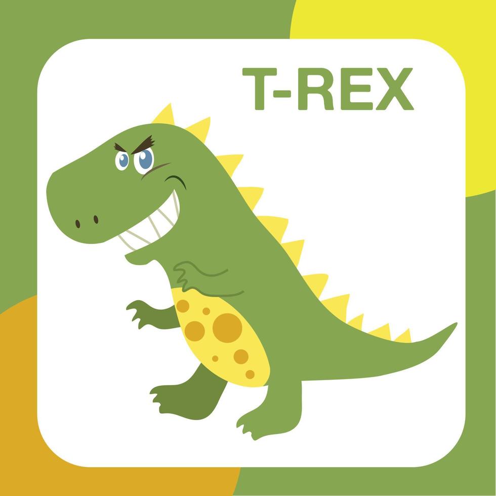 dinosaurus geheugenkaart voor kinderen. schattig geheugenkaart voor kinderen. klaar naar afdrukken. afdrukbare spel kaart. leerzaam kaart voor peuter. vector illustratie.