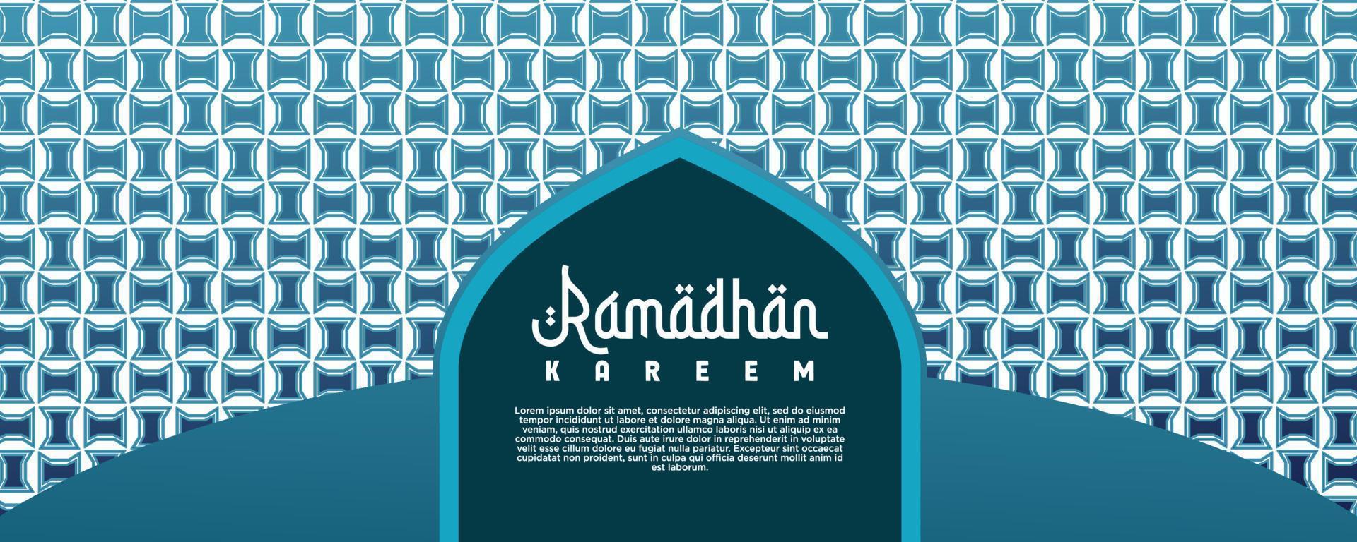 mooi Ramadan banier vector ontwerp Islamitisch ornament in Arabisch stijl met mooi decoratie en mubarak Islamitisch moslim vastend seizoen