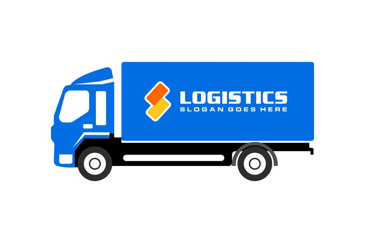 vrachtauto vrachtvervoer bedrijf vervoer logo sjabloon vector
